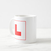 L-Plate Learner Driver / Bachelorette Hen Night Kaffeetasse (Vorderseite Links)