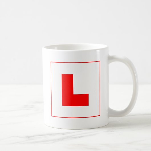 L-Plate Learner Driver / Bachelorette Hen Night Kaffeetasse (Rechts)
