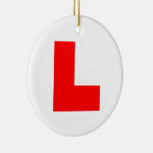 L-Plate Learner Driver / Bachelorette Hen Night Keramik Ornament (Rechts)