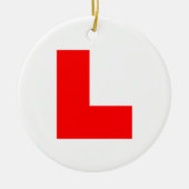 L-Plate Learner Driver / Bachelorette Hen Night Keramik Ornament (Vorne)