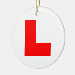 L-Plate Learner Driver / Bachelorette Hen Night Keramik Ornament