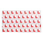 L-Plate Learner Driver / Bachelorette Hen Night Kissenbezug (Rückseite-Links)