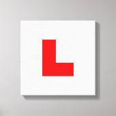 L-Plate Learner Driver / Bachelorette Hen Night Leinwanddruck (Vorderseite)