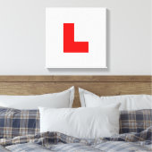 L-Plate Learner Driver / Bachelorette Hen Night Leinwanddruck (Insitu (Schlafzimmer))