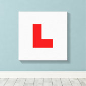 L-Plate Learner Driver / Bachelorette Hen Night Leinwanddruck (Insitu (Holzboden))