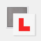 L-Plate Learner Driver / Bachelorette Hen Night Magnet (Vorderseite/Rückseite)