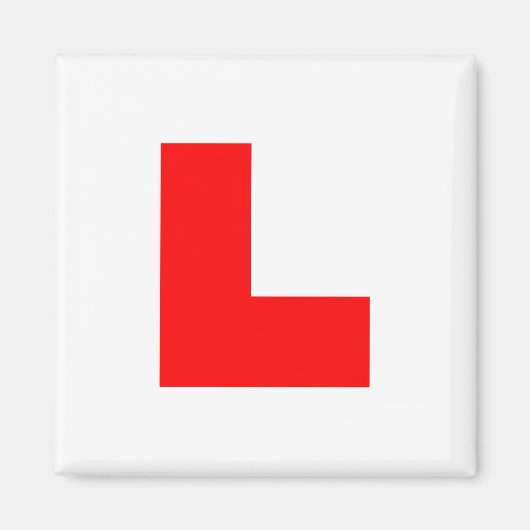L-Plate Learner Driver / Bachelorette Hen Night Magnet (Vorne)