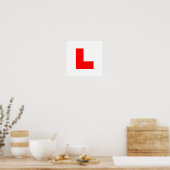 L-Plate Learner Driver / Bachelorette Hen Night Poster (Küche)