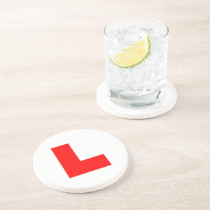 L-Plate Learner Driver / Bachelorette Hen Night Sandstein Untersetzer