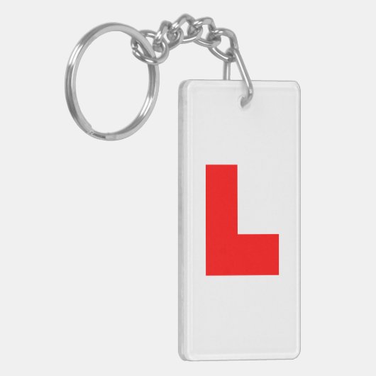 L-Plate Learner Driver / Bachelorette Hen Night Schlüsselanhänger (Vorderseite links)