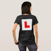 L-Plate Learner Driver / Bachelorette Hen Night T-Shirt (Schwarz voll)