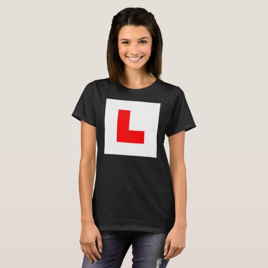 L-Plate Learner Driver / Bachelorette Hen Night T-Shirt (Vorne ganz)