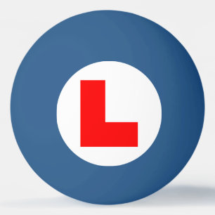 L-Plate Learner Driver / Bachelorette Hen Night Tischtennisball