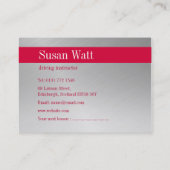 L Platten-treibender Lehrer-Visitenkarte Visitenkarte (Rückseite)