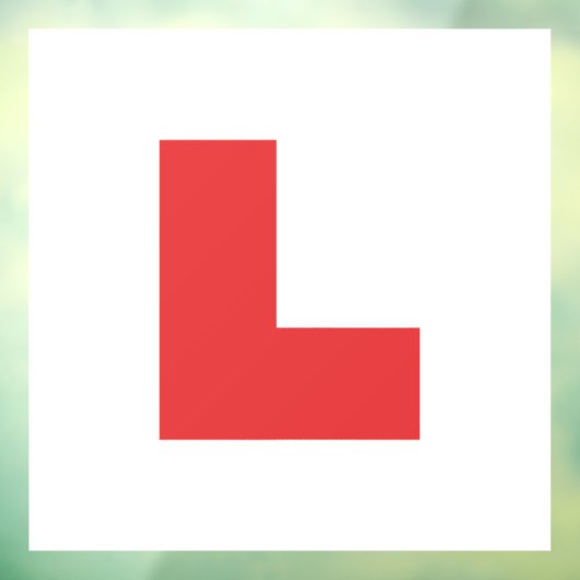 L Plerner Driver Red 7" Auto Fensteraufkleber (Blatt 3)