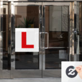 L Schild voll magnetisch Außen Auto Neuling Fahrer (Büro Tür)