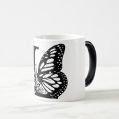 L Schwarzer Butterfly Verwandlungstasse (VorderseiteRechts)
