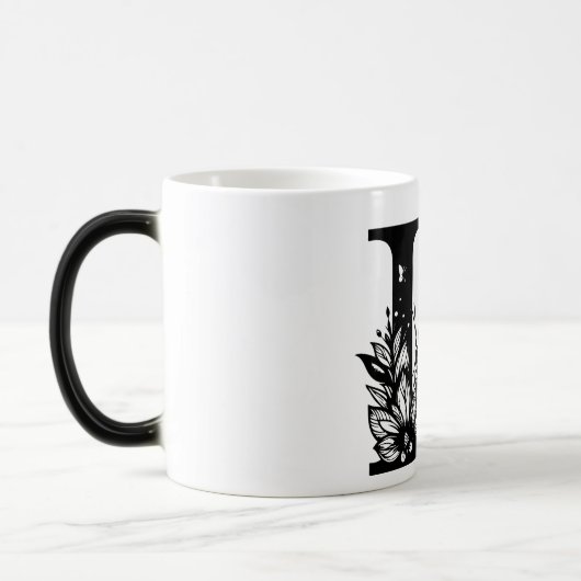 L Schwarzer Butterfly Verwandlungstasse (Links)