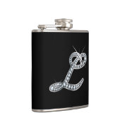 L Script "Diamond Bling"-Flasche Flachmann (Rechts)
