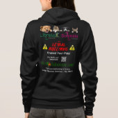 L-Sensibilisierungsband dunkler Hintergrund Hoodie (Rückseite)