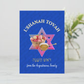 L SHANAH TOVAH | Rosh Hashanah Feiertagskarte (Stehend Vorderseite)