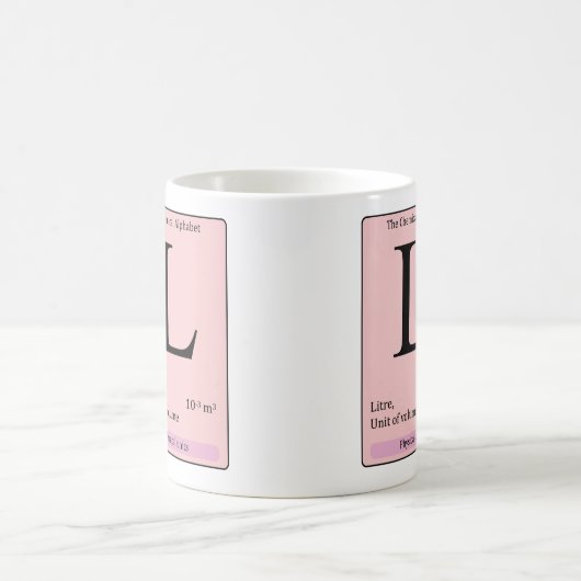 L Tasse des chemischen Alphabets (Mittel)