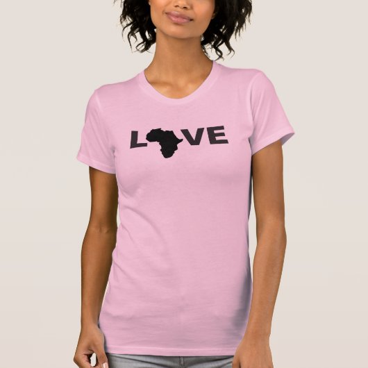 L-VE AFRIKA SCHWARZE FRAUEN ' S T-Shirt (Vorderseite)