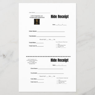 L.W.H. Ride Receipt für Eigenschaften Flyer