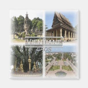 LA0016 Asia, Laos, Vientiane, Kühlschrank Magnet