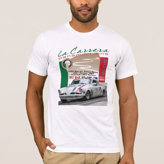 La 2016 Carrera Panamericana, der Reihe-Falken T-Shirt (Vorderseite)