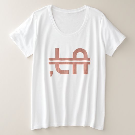 ,LA 6 GROßE GRÖßE T-Shirt (Design vorne)