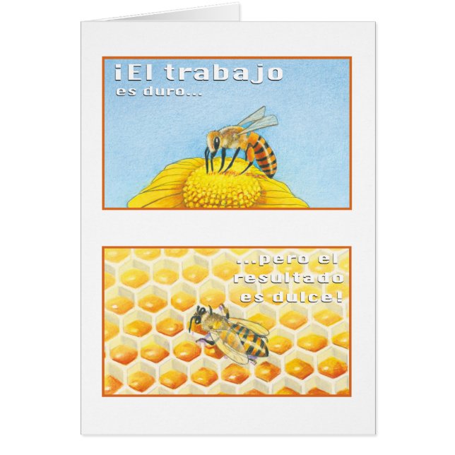 La Abeja, tarjeta (Vorne)