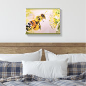 la abeja y la flor leinwanddruck (Insitu (Schlafzimmer))