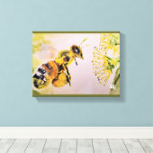 la abeja y la flor leinwanddruck (Insitu (Holzboden))