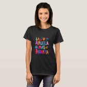 La Abuela Más Bonita Abuela Latina Großmutter Sp T-Shirt (Vorne ganz)