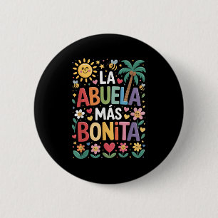 La Abuela Más Bonita Mama Niedlich Abuela Grandma Button