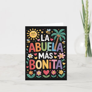 La Abuela Más Bonita Mama Niedlich Abuela Grandma Karte