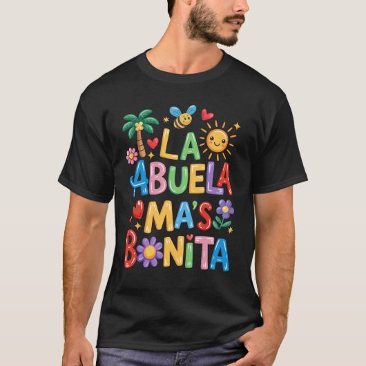 La Abuela Más Bonita Mama Niedlich Abuela Grandma T-Shirt (Vorderseite)