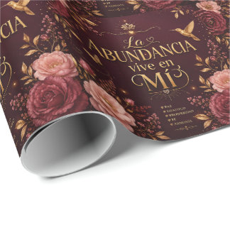La Abundancia Vive en Mí | Christliche Inspiration Geschenkpapier