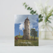 La Aldea, Grüße von... | Surreal Village Postkarte (Stehend Vorderseite)