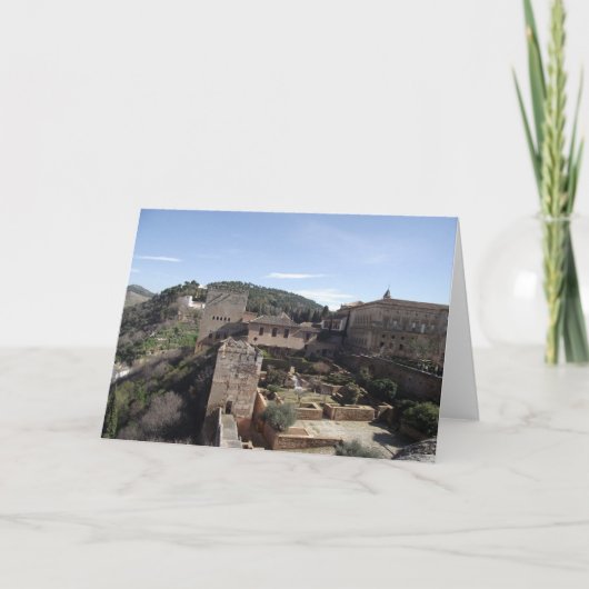 La Alhambra, Granada, Spanien Karte (Vorderseite)