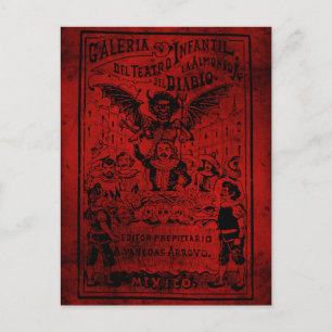La Almoned del Diablo von José Guadalupe Posada Postkarte