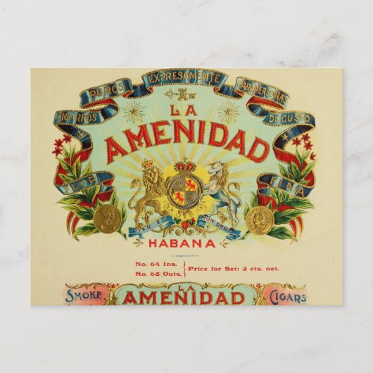 La Amenidad Cigars Postkarte (Vorderseite)