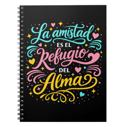 La amistad es el refugio del alma notizblock (Vorderseite)