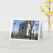 La Arc de Triomphe, Paris, Frankreich Karte (Gelbe Blume)