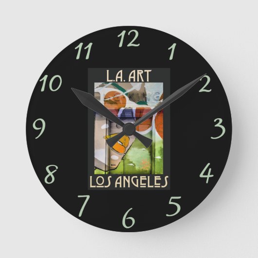 LA Art2 Wall Clock Runde Wanduhr (Vorderseite)