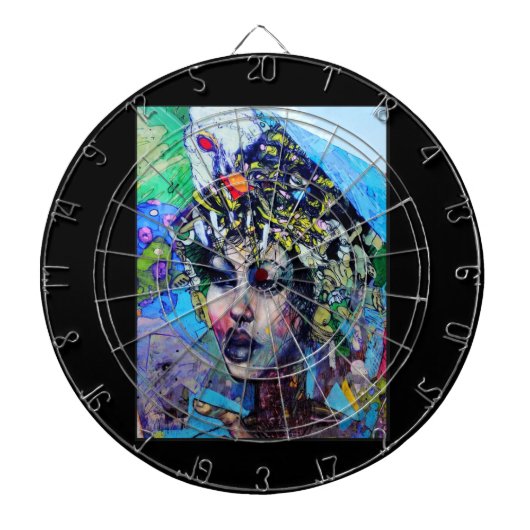 LA Art Dart Board Dartscheibe (vorne)