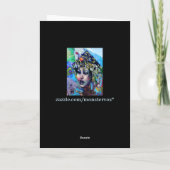 LA Art Grußkarte Karte (Rückseite)