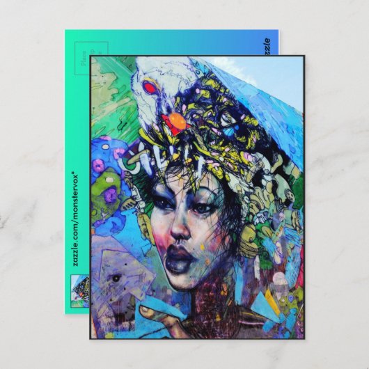 LA Art Postcard Postkarte (Vorne/Hinten)