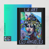 LA Art Postcard Postkarte (Vorne/Hinten)